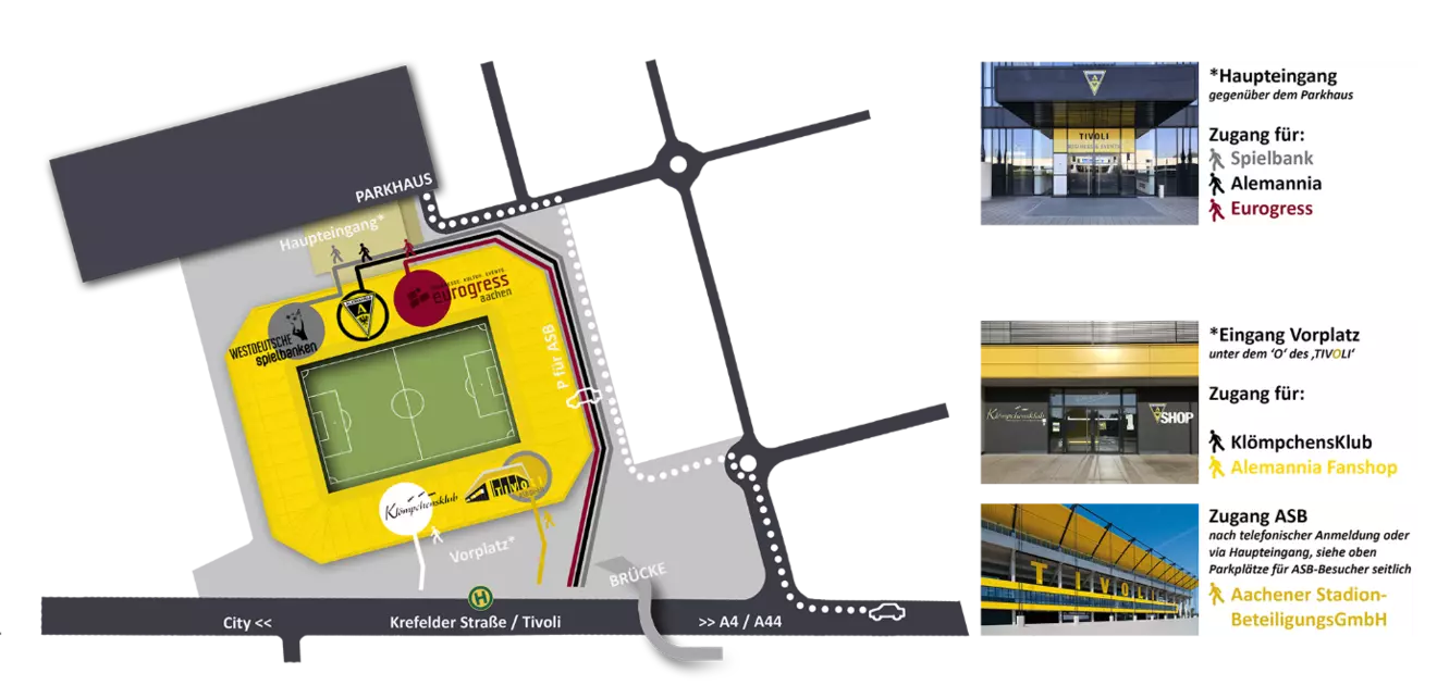 Anfahrtsskizze zum Tivoli