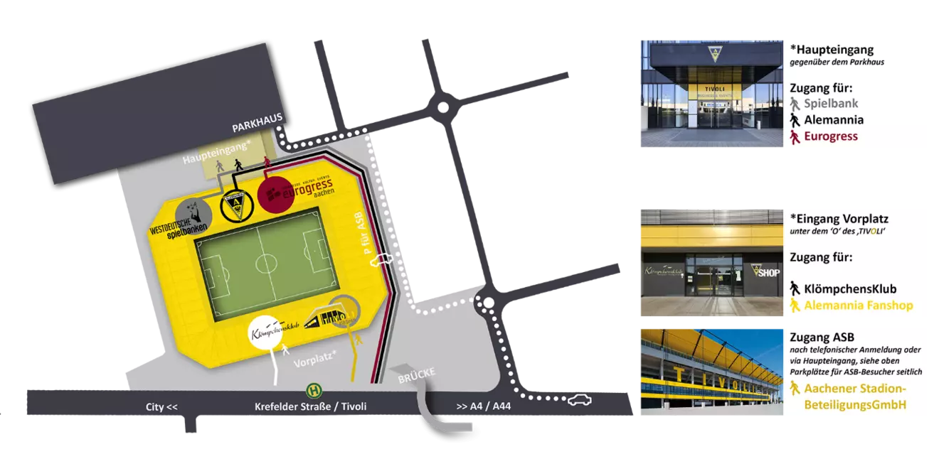 Anfahrtsskizze zum Tivoli