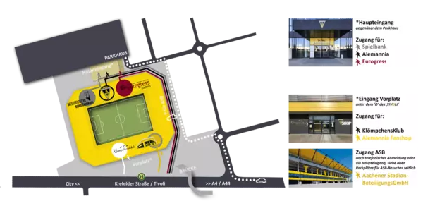 Anfahrtsskizze zum Tivoli